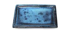 Bonsai alátét 15cm szögletes kék